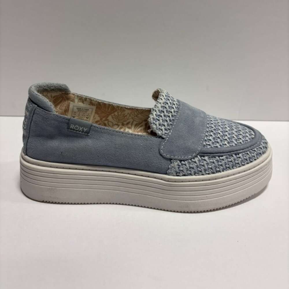 Roxy Women’s Sheilahh 2.0 Platform Sneakers Blue, Size 7.5 M